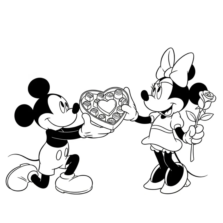 Tranh tô màu Saint Valentin