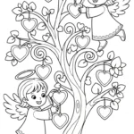 imprimer coloriage Saint Valentin updated pour enfant