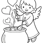 imprimer coloriage Saint Valentin updated pour enfant