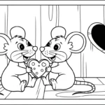 coloriage Saint Valentin updated et découpage à imprimer