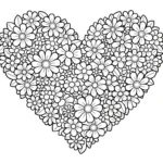 imprimer coloriage Saint Valentin updated gratuit