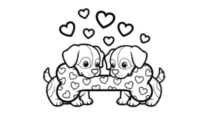 imprimer coloriage Saint Valentin updated pour enfant