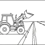 coloriage Tractopelle updated à imprimer