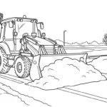 coloriage Tractopelle updated pour enfant
