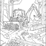 coloriage Tractopelle updated gratuit