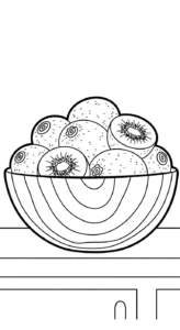 coloriage kiwi gratuit à imprimer