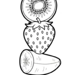 coloriage kiwi gratuit à imprimer