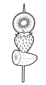 coloriage kiwi gratuit à imprimer