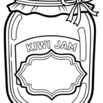 coloriage kiwi et decoupage