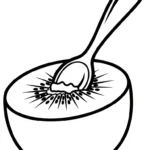 coloriage kiwi pour primaire