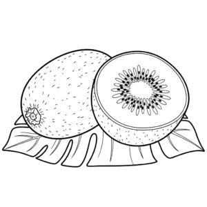 coloriage kiwi à imprimer pour enfants