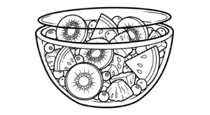coloriage kiwi à imprimer pour enfant de 7 ans