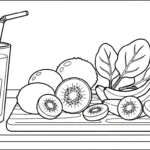 coloriage kiwi a imprimer gratuitement