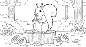 coloriage kiwi a imprimer pour enfant de 4 ans