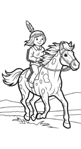 coloriage Amérindiens a dessiner et imprimer