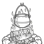imprimer coloriage Amérindiens gratuit