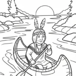 coloriage Amérindiens et dessins