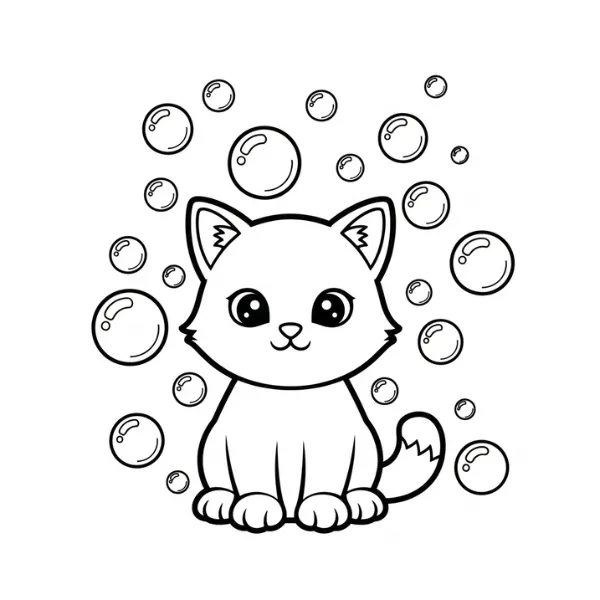 Tranh tô màu Chaton