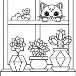 coloriage Chaton pour enfant de 7 ans