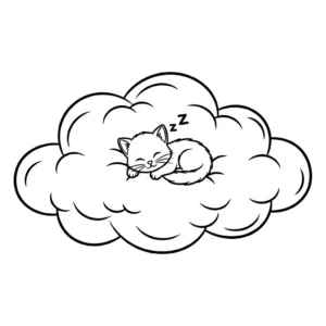 coloriage Chaton a imprimer pour enfant de 4 ans
