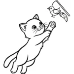 coloriage Chaton gratuit à imprimer