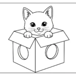 coloriage Chaton pour enfant de 3 ans