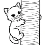 coloriage Chaton à imprimer a4