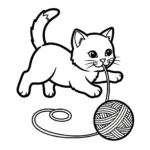 coloriage Chaton à imprimer pour enfants