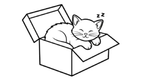 coloriage Chaton à imprimer pour enfant de 9 ans