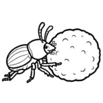 coloriage Coleoptera à imprimer pour enfant de 3 ans