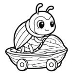 coloriage Coleoptera pour enfant gratuit