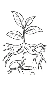 coloriage Coleoptera pour bebe a imprimer