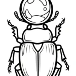 coloriage Coleoptera pour enfant de 4 ans
