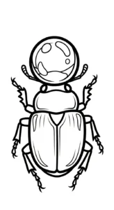 coloriage Coleoptera pour enfant de 4 ans