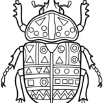 coloriage Coleoptera à imprimer pour enfant de 7 ans