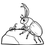coloriage Coleoptera a imprimer gratuitement