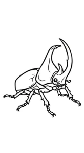 coloriage Coleoptera pour enfant de 2 ans