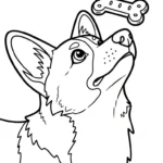 coloriage Corgi pour enfants