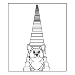 coloriage Corgi pour enfant de 6 ans