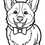 coloriage Corgi pour enfant de 10 ans