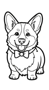 coloriage Corgi pour enfant de 10 ans