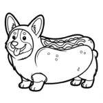 coloriage Corgi gratuit a imprimer