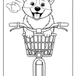 coloriage Corgi pour enfant de 6 ans