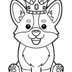 coloriage Corgi pour enfant de 10 ans