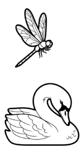 coloriage Cygne à imprimer pdf