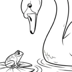 coloriage Cygne à imprimer gratuitement