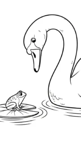 coloriage Cygne à imprimer gratuitement