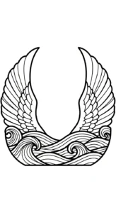 coloriage Cygne a imprimer