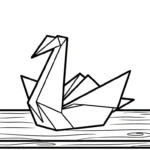 coloriage Cygne a telecharger