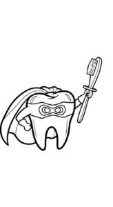 coloriage Dentiste pour enfant à imprimer
